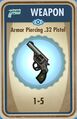 Armor piercing .32 pistol card