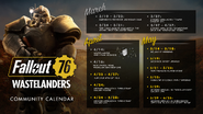Aktualisierter Wastelanders Community-Kalender