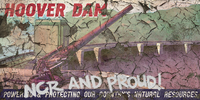 Hoover-Staudamm-Werbetafel