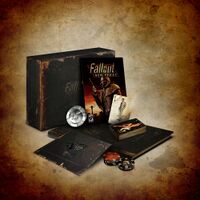 The Fallout: New Vegas Collector's Edition, shown with all bonus collector's items.